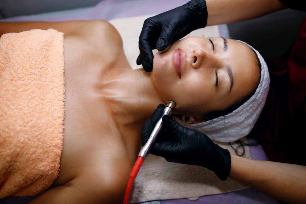 Woman Having an Hydrafacial